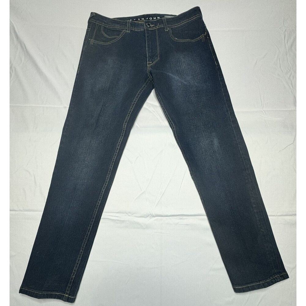 Sean John Mercer Slim Straight Stretch Dark Wash Jeans - Size 34x30*